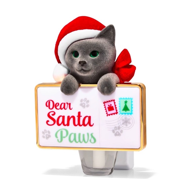 BATH AND BODY WORKS DEAR SANTA PAWS CAT WALLFLOWER PLUG - Picture 1 of 1